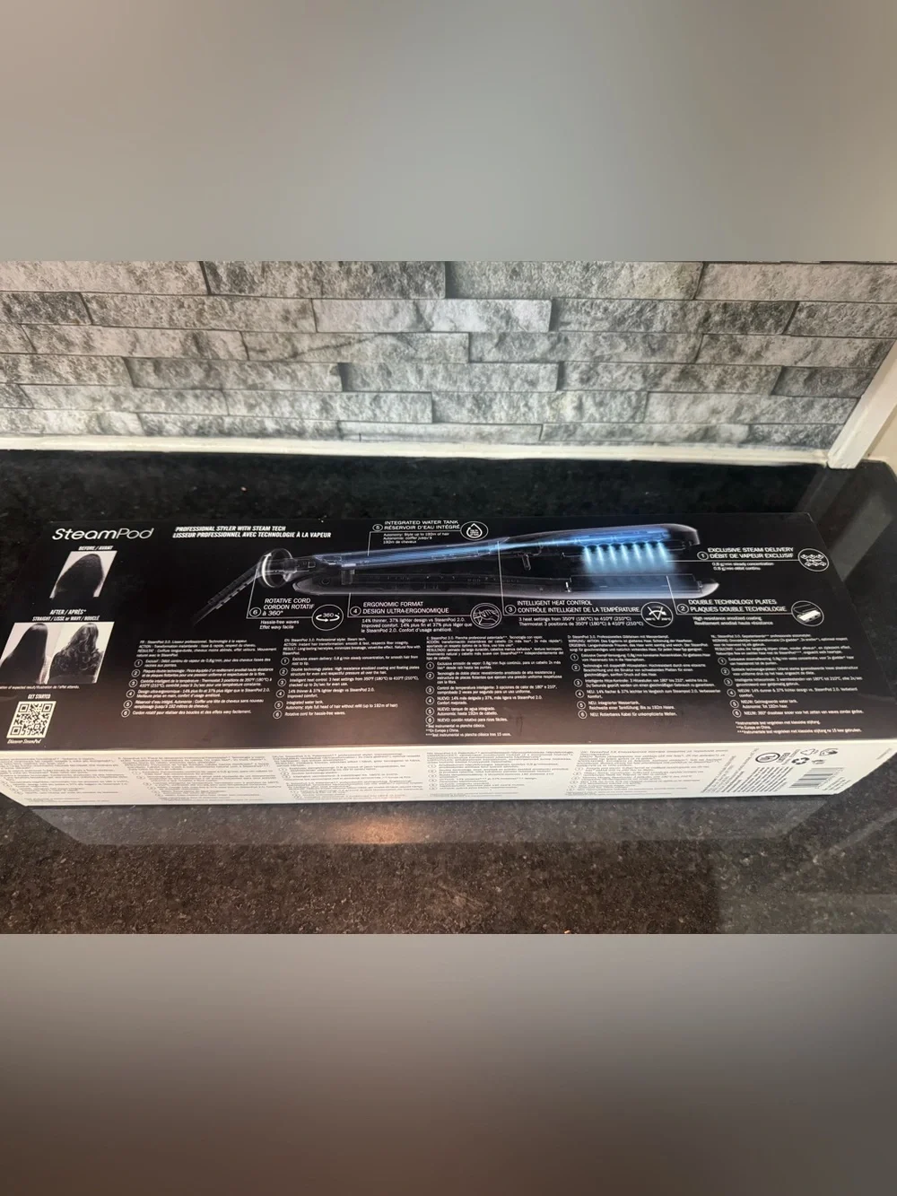 L'Oreal SteamPod White and Black Retail Box